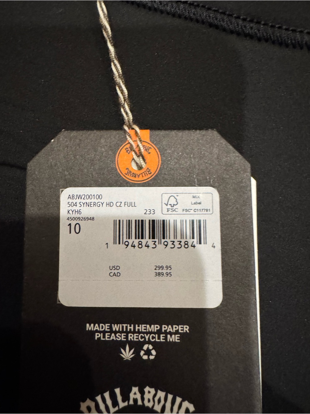 NWT Billabong Synergy Hooded Wetsuit - Picture 4 of 13